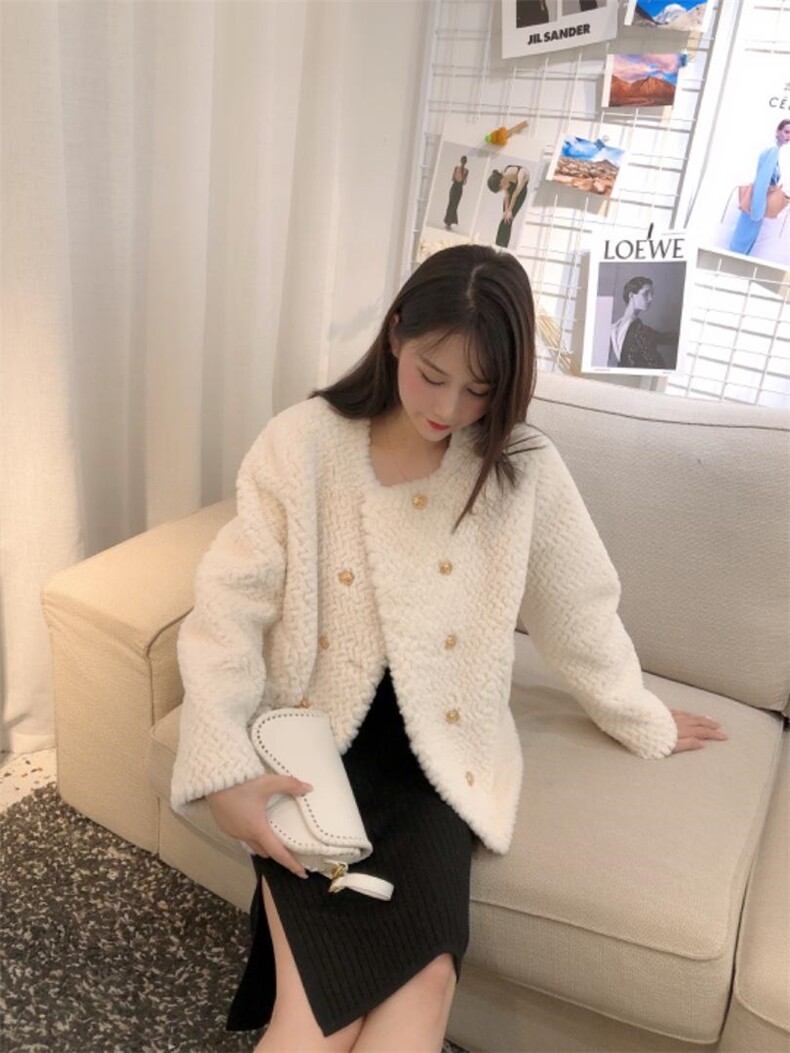 DINOBIENS/冬装小香风皮毛一体外套，其它，迪诺比亚