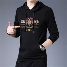 2023新款卫衣男士上衣针织衫长袖T恤P85，男装针织衫/毛衣，电商D223-1