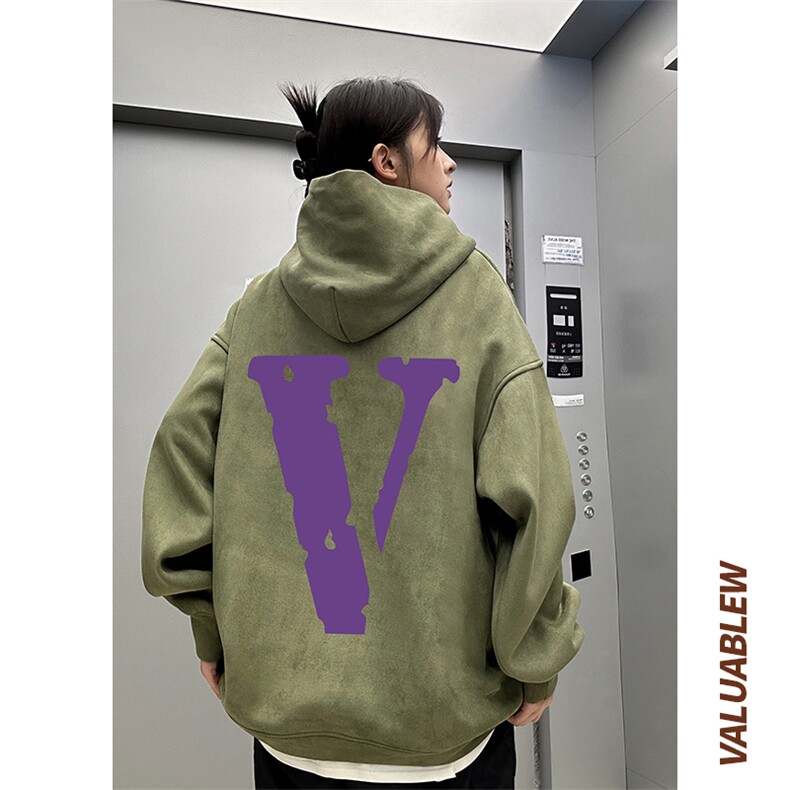 麂皮绒连帽卫衣重磅400克紫v印花JL7011-P45控78（抖音不可售）,男装卫衣,星座508（原C305）