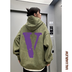 麂皮绒连帽卫衣重磅400克紫v印花JL7011-P45控78（抖音不可售），男装卫衣，星座508（原C305）