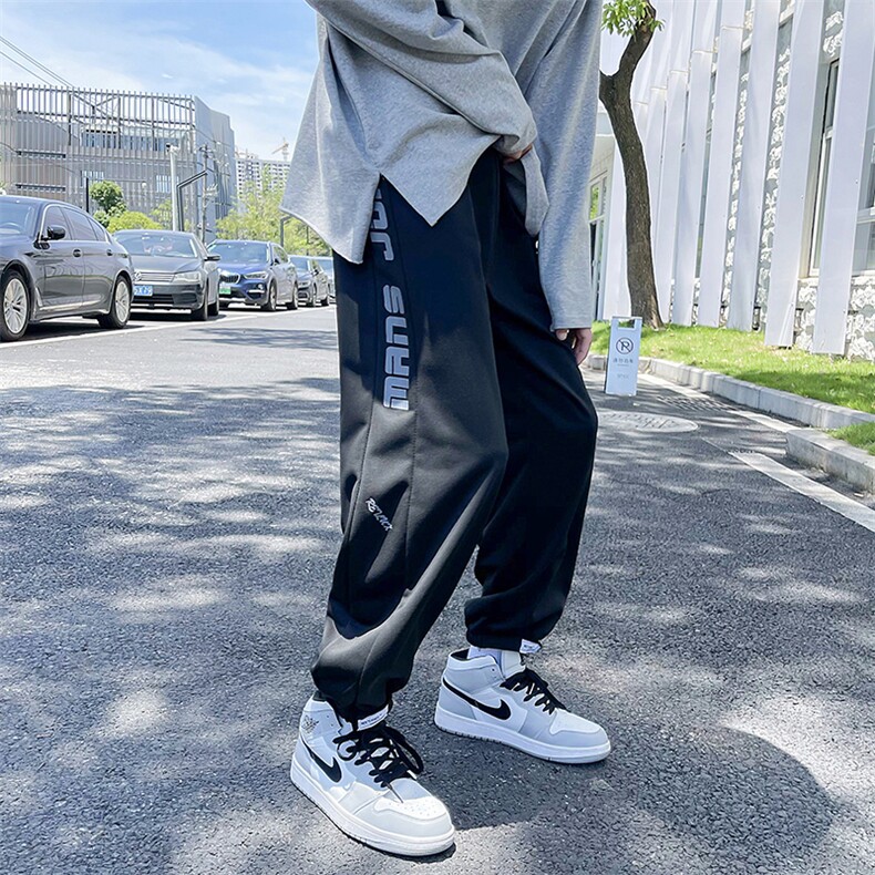 ins潮牌休闲裤男士夏季潮流速干宽松百搭束脚九分裤K1226-P28,男装休闲裤,星座512-4