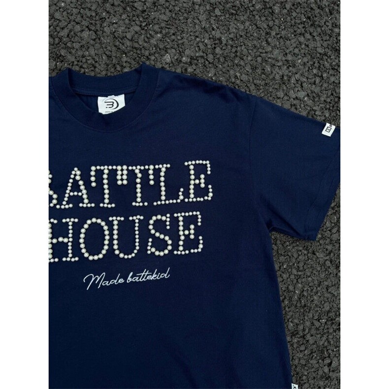 DXT77LL-P42美式复古珍珠短袖t恤男高级感痞帅半袖，男装T恤，星座1007（原301D）