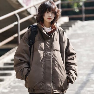 冬季新款ins面包服男女款韩版宽松双面穿棉服保暖外套潮MF384-P87图片