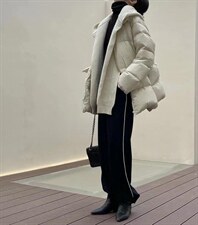 韩版带帽可推卸羽绒服，女装羽绒服，玩美