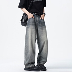【现货~实体品质】弯刀裤美式高街牛仔裤男A080-2618-P75控98，男装牛仔裤，电商A080
