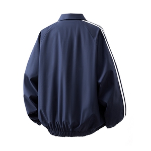 可二开美式学院风大码M-5XL棒球服夹克男立体白底JK78090P75控118图片