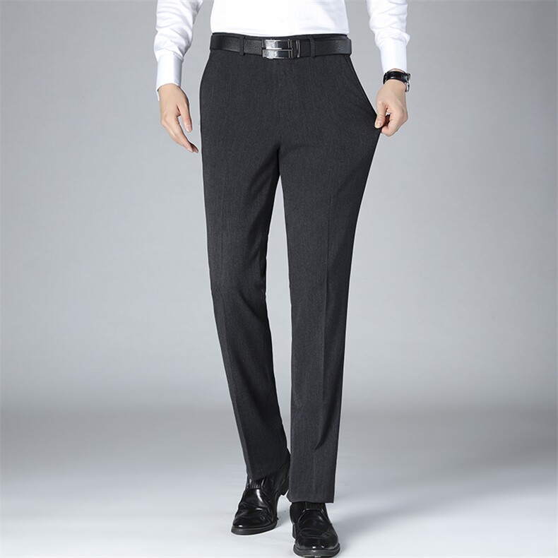 ZF004男士2021年春季新款休闲长裤免烫商务青年西裤修身裤子P72，男装西裤，电商B360