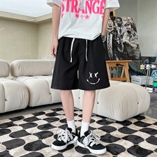 DK39190-P15港风休闲短裤男士大码运动五分裤男中裤男马裤，男装休闲裤，电商A040