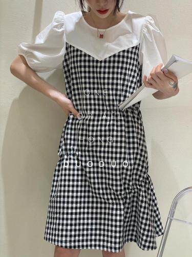 棉布连衣裙，女装连衣裙，虹朵朵