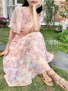碎花 面料 连衣裙图片