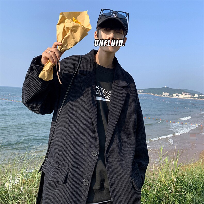 灯芯绒西服外套男韩版潮流痞帅dk西装春季X2115P58，男装西服，星座1116-2