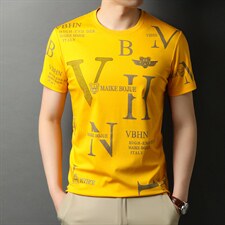新款2022短袖男t恤夏季上衣服半袖新款潮流男装透气圆领体恤P55，男装T恤，钱塘6003A(原)4033A