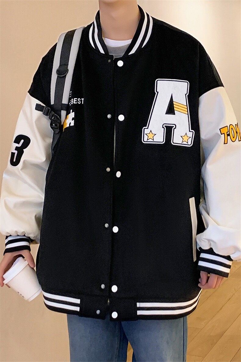 新款男百搭棒球服加棉夹克外套22120JM-P100控148,男装夹克,星座717