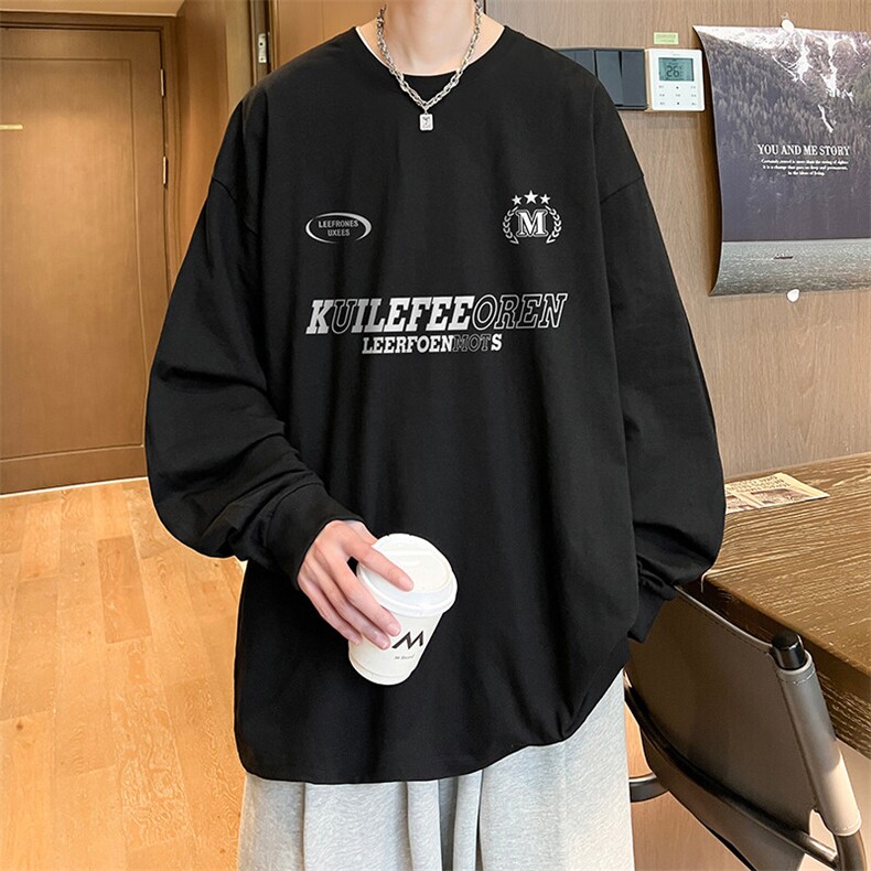 抖音得物供货量大从优可提供视频美式长袖T恤CT759特P25,男装T恤,电商A486-1