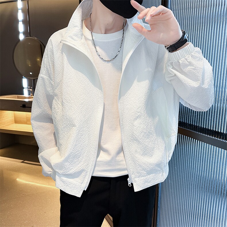 夏季运动外套男超轻薄加肥加大码情侣防晒衣服A236-5018-P85图片