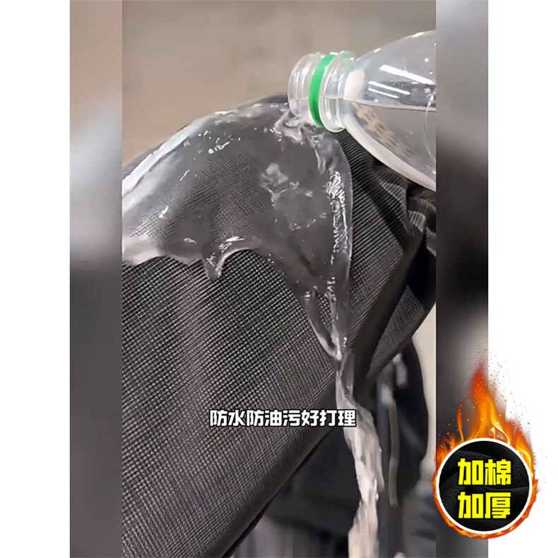 现货高品质美式高街重磅座山雕连帽pu皮棉衣男女加厚毛毛绒冬外套,男装皮衣,电商A486-1