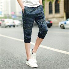 休闲裤裤夏季运动宽松免烫处理口袋青年七分裤青春流行微弹，男装休闲裤，星座802
