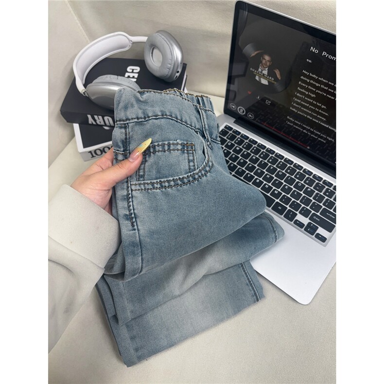 B221美式ins高街直筒扎染莱赛尔冰丝牛仔裤LK25483-特P45控78，男装牛仔裤，电商B221