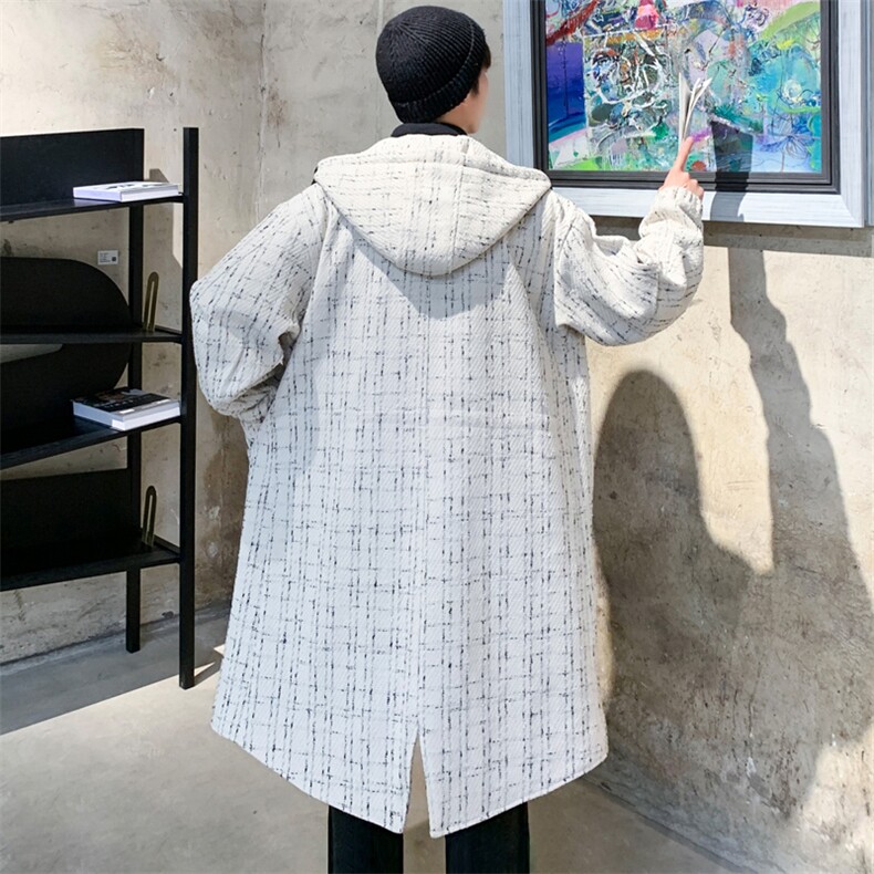 小香风长年大货风衣男中长款呢大衣男F068款P135港风C,男装风衣,星座401