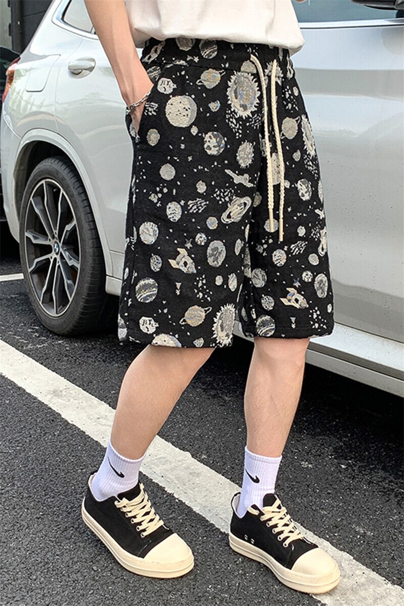 潮牌高街休闲五分裤潮流宽松短裤A086-DK406-P24,男装牛仔裤,电商基地A086
