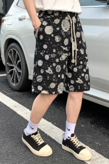 潮牌高街休闲五分裤潮流宽松短裤A086-DK406-P24，男装牛仔裤，电商基地A086
