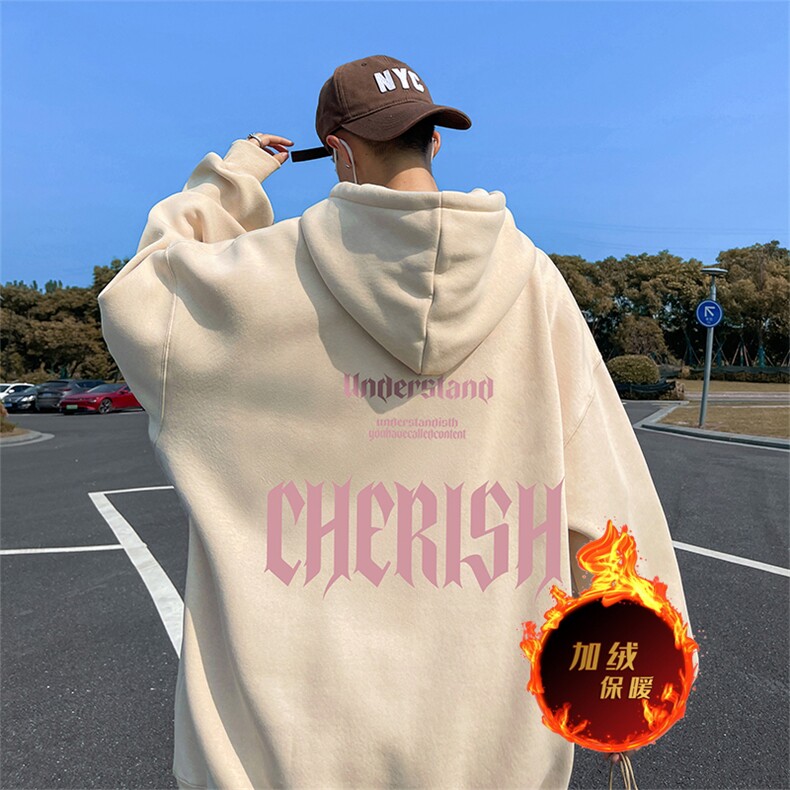 500克重磅秋冬美式加绒加厚卫衣外套DL1715常规特P35加绒特40,男装卫衣,电商A486