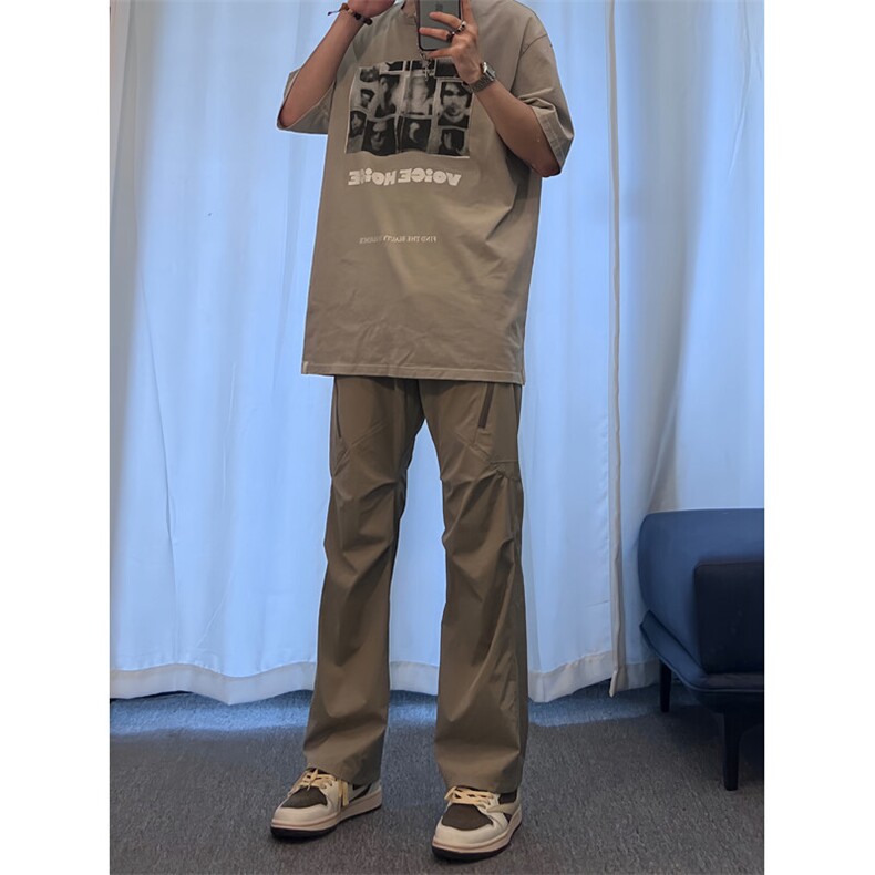 美式复古hiphop嘻哈冲锋裤潮牌,男装休闲裤,星座310A-4