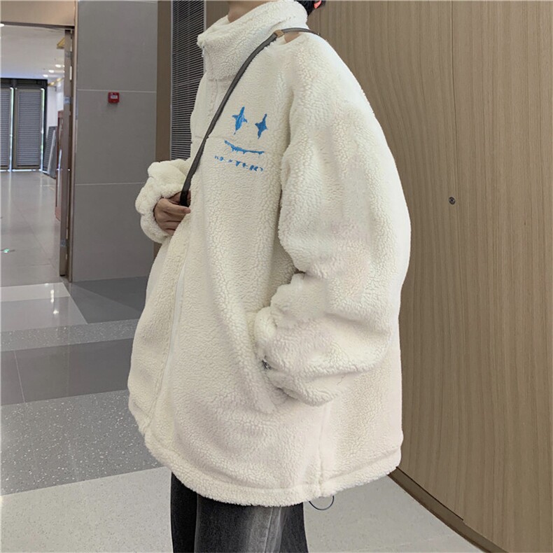 冬季大码男装棉衣加肥加大码胖子保暖棉服外套羊羔毛棉服加厚宽松,男装棉衣,星座909-2（原星座717-2）
