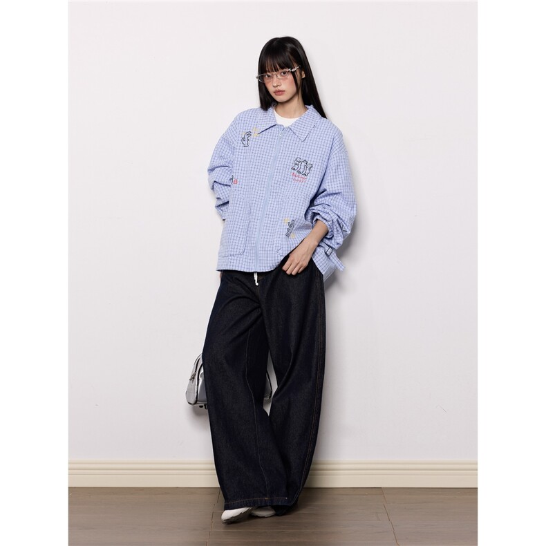 美式翻领男女秋季宽松情侣百搭休闲外套潮CS466-P60,女装短外套,星座208-5