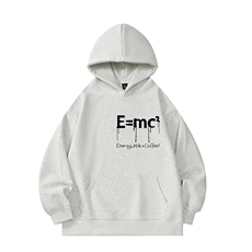 新款重磅棉大码落肩宽松连帽字母休闲宽松情侣卫衣W2258P55，女装卫衣/绒衫，星座201-2