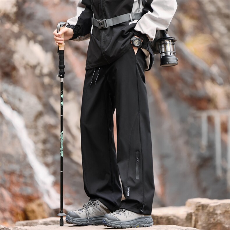 春秋季户外冲锋裤男直筒休闲裤防水运动裤A266-KZ8022-P28加绒35，女装休闲裤，电商A266