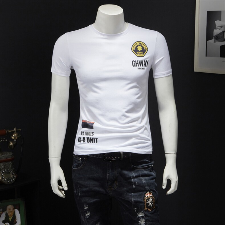 2021夏季丝光棉短袖T恤711876P65M-5XL（假模）,男装T恤,钱塘6066（原711）