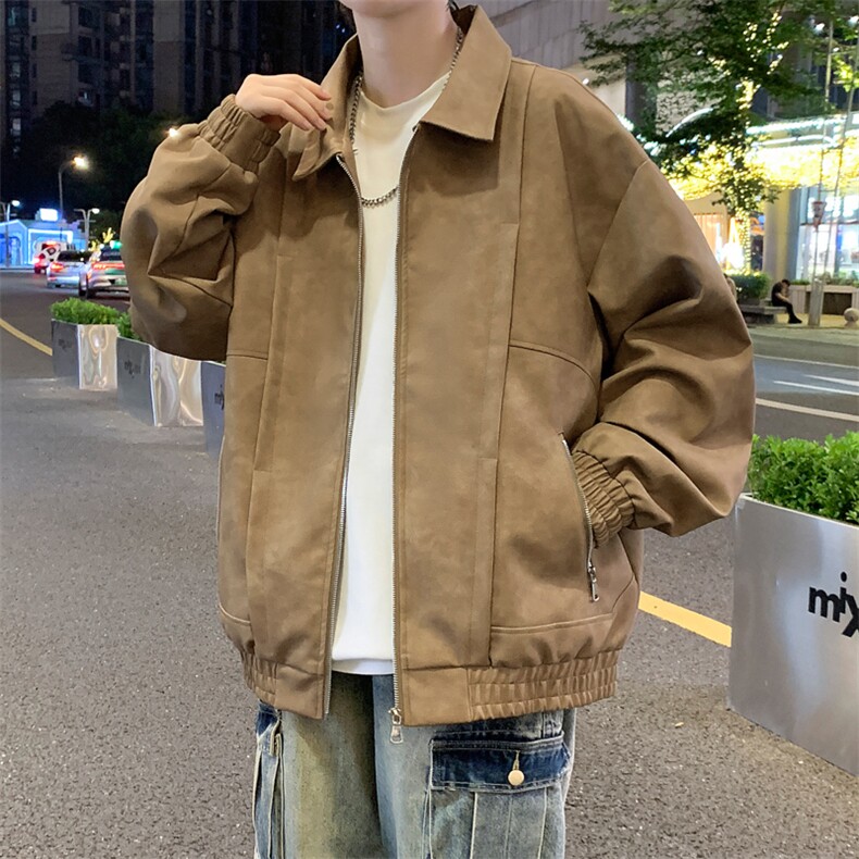 JK6833-P78L-9XL秋季新款大码美式重磅翻领休闲夹克控128,男装夹克,星座109