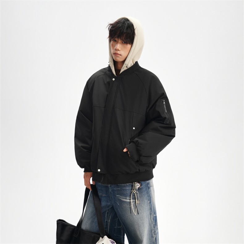 !潮流冬季连帽拉链加绒加厚棉衣情侣撞色棉服外套MY5567-P78,男装棉衣,星座610B-1