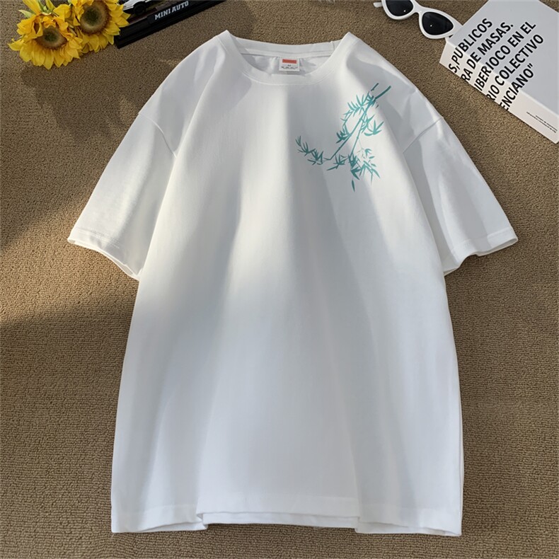 得物抖音直播供货纯棉260克印花短袖T恤A158-T307-P28控48,男装T恤,电商A158