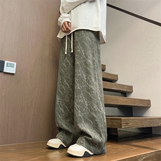 CT18-P30美式高街裤子男女同款宽松直筒休闲裤潮牌潮流青少年，男装休闲裤，电商B323A