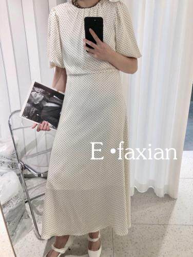 波点连衣裙，女装连衣裙，E.FAXIAN伊发现