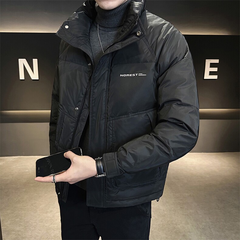 2024新款冬季羽绒服男士外套潮牌立领上衣A313-6301-P175控价258,男装羽绒服,电商A313