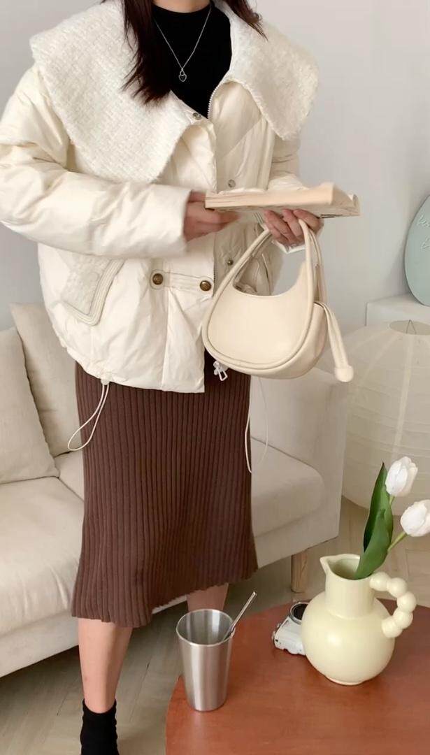 设计小香风羽绒服，女装羽绒服，泰靡(1F)