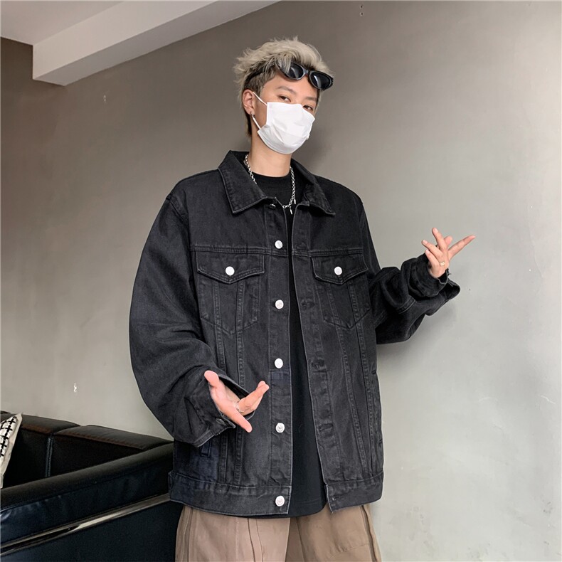 2025新款牛仔韩版字母刺绣工装潮流水洗外套N608/P105158,男装工装外套,星座202