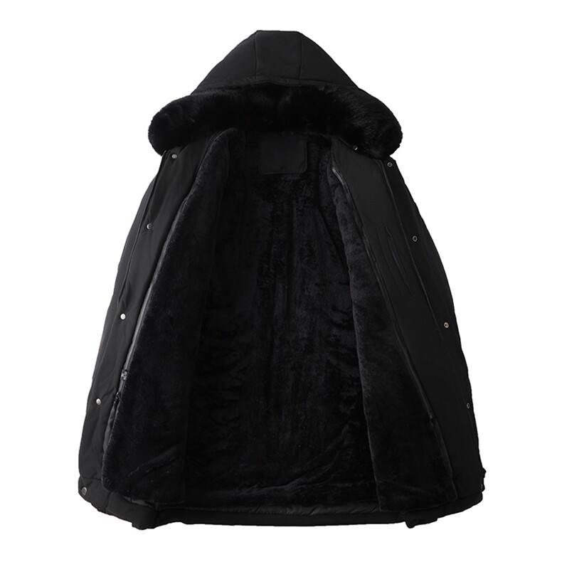 冬季中老年中长款棉衣加绒加厚可脱卸内胆中年棉服BD020-P130,男装棉衣,星座1105-3