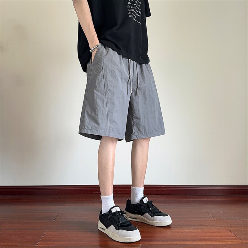 夏季新款防水速干拼接短裤红地板XZ604-DK225-特P25控48,男装牛仔裤,星座604