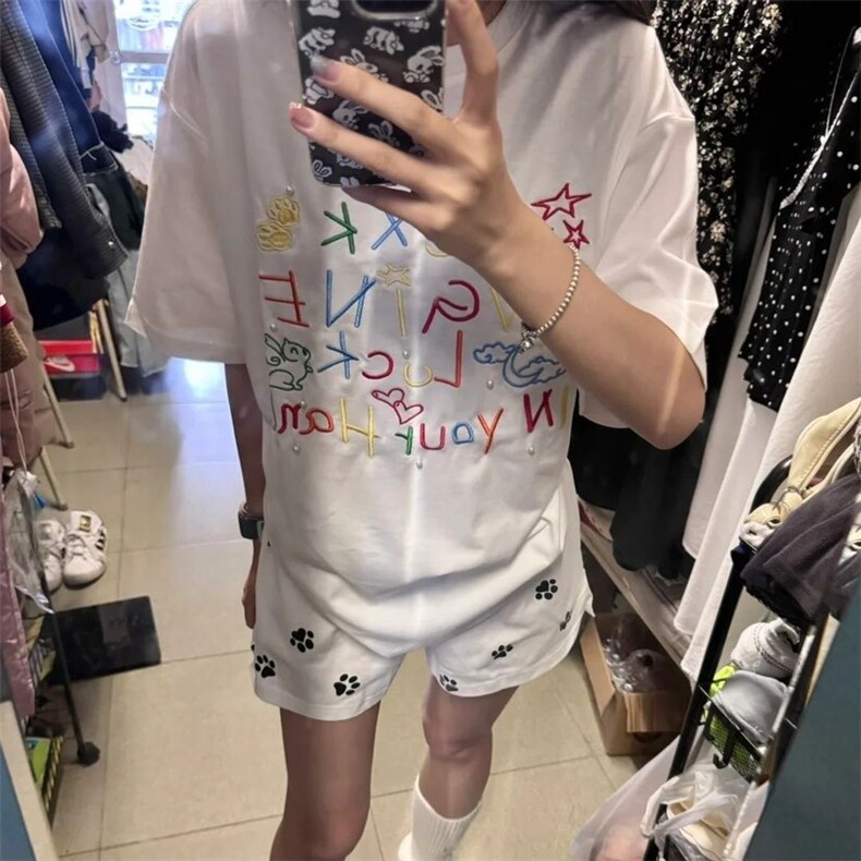 刺绣+钉珠纯棉短袖ZX0230-P35,男装T恤,星座313A(原308A-2)