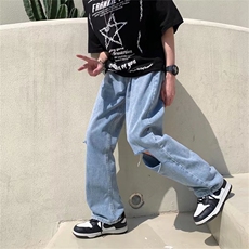 青春流行牛仔裤拉链百搭潮春季简约长裤NV108P40，男装牛仔裤，星座1116-2