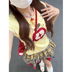H0741-P35原版穿线+刺绣+毛巾绣修身正肩短袖T恤女，男装T恤，星座617A-2
