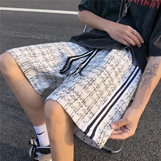 2025港风小香风短裤男士大码M-5XL中裤男潮流五分裤DK8797P40控59，男装牛仔裤，星座227-7