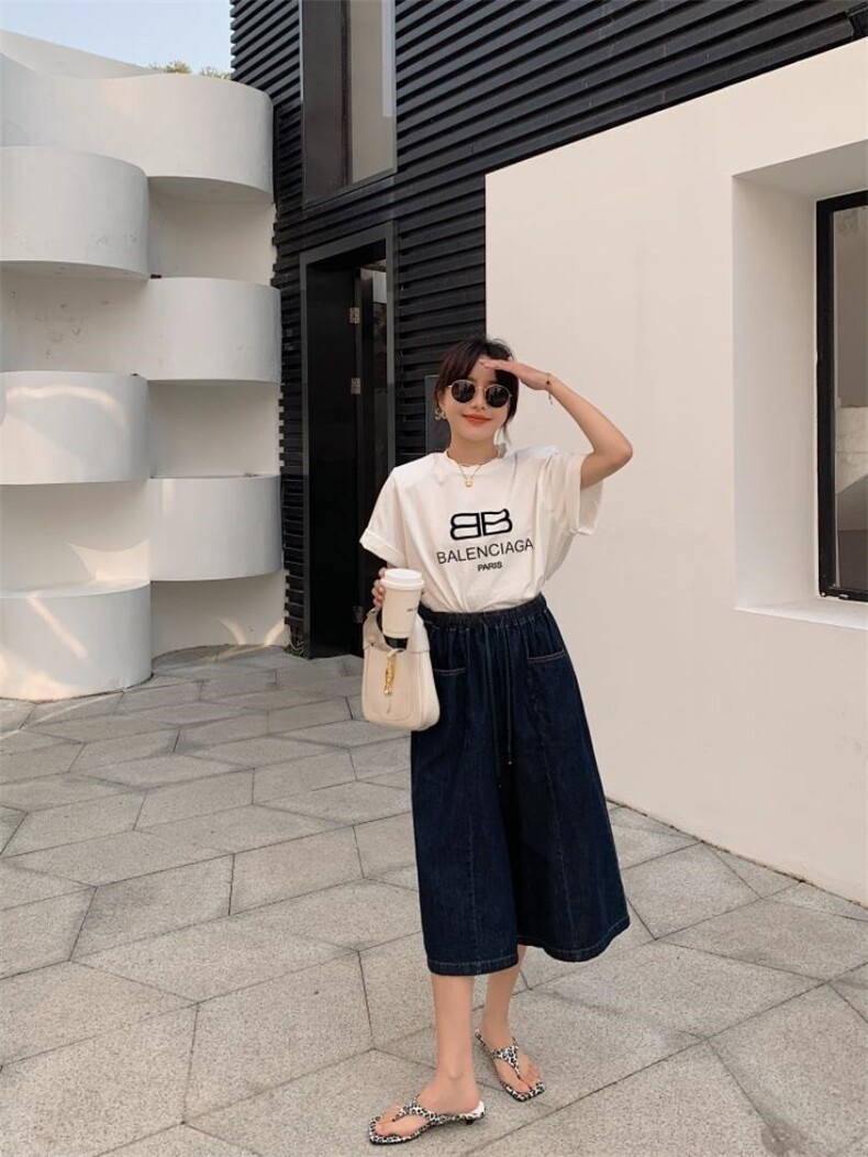 牛仔裤裙，女装牛仔裤，肆尔