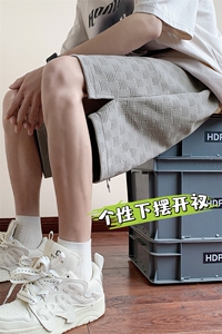 夏季短裤男宽松潮流港风百搭五分裤运动短裤DK0411-P45控68图片
