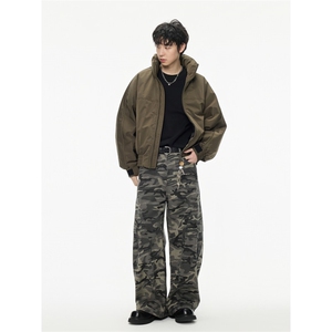 2025冬季新款美式可收纳连帽羽绒服潮牌魔术贴设计羽绒服 599图片