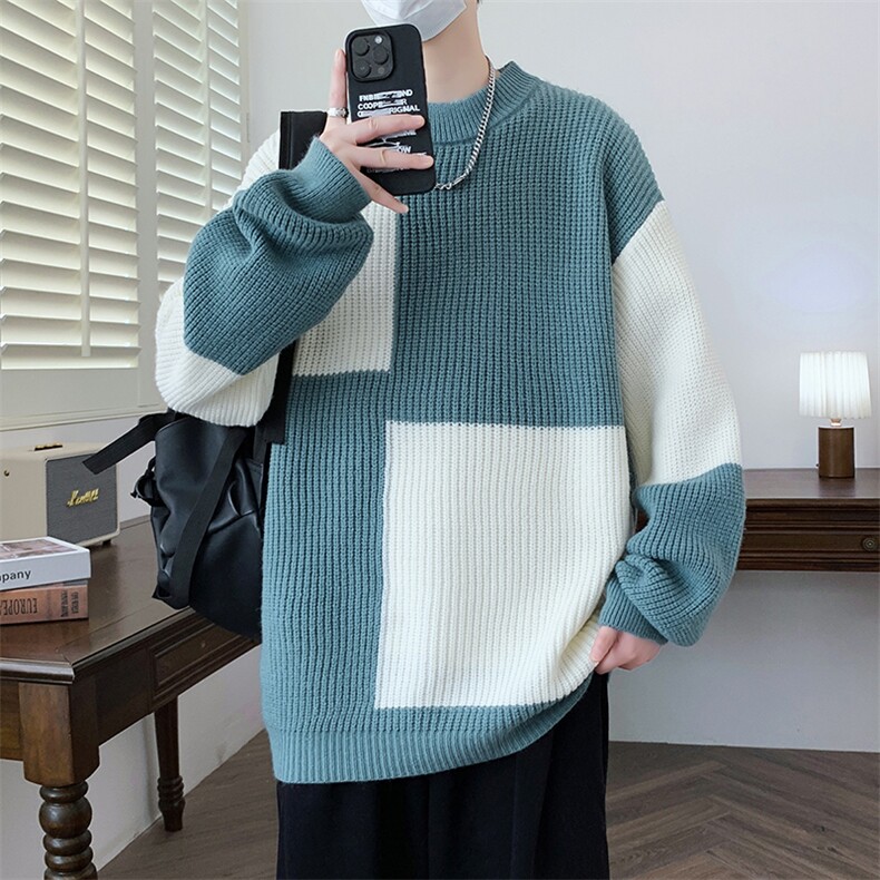 【新品】2025秋冬男士时尚休闲百搭针织毛衣潮流-M5103-P45,男装针织衫/毛衣,星座1105-1